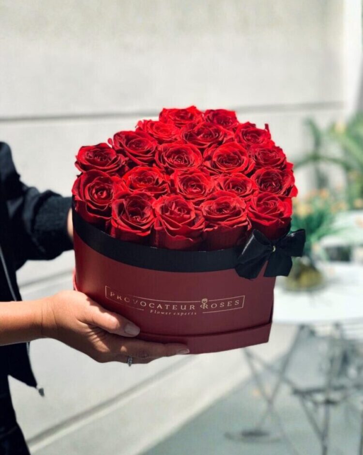 Rosas Frescas en Caja Corazón