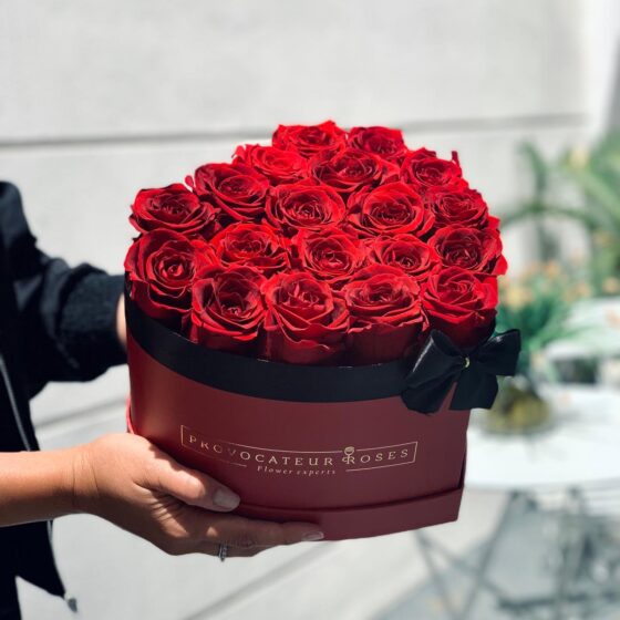 Rosas Frescas en Caja Corazón