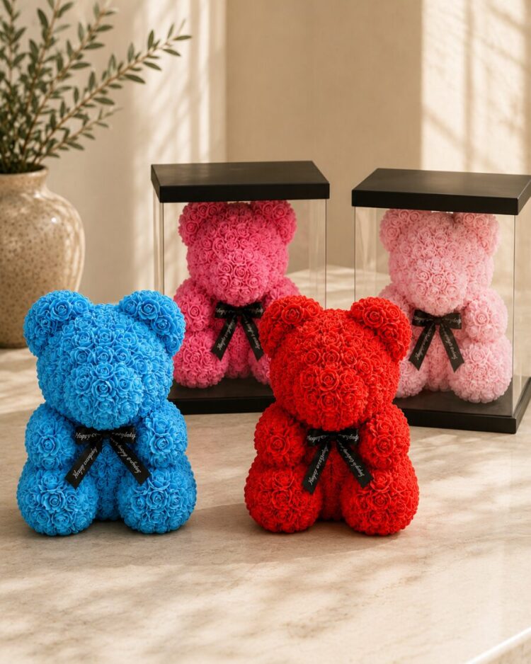 Flower Teddy (40cm)