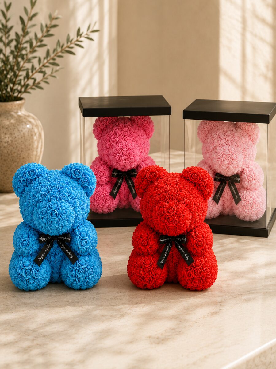 Flower Teddy (40cm)