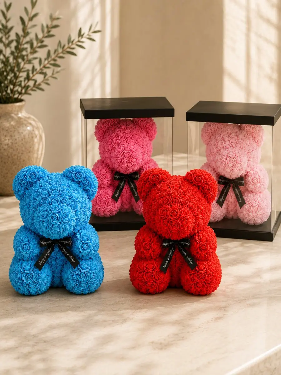 Flower Teddy (40cm)