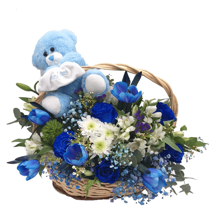 Корзинка для новорожденного мальчика