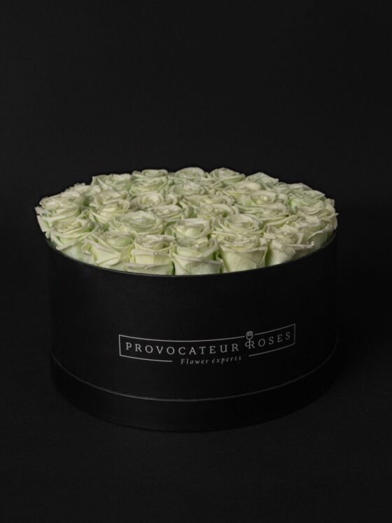 Caja Redonda Negra Rosas Eternas Tiffany
