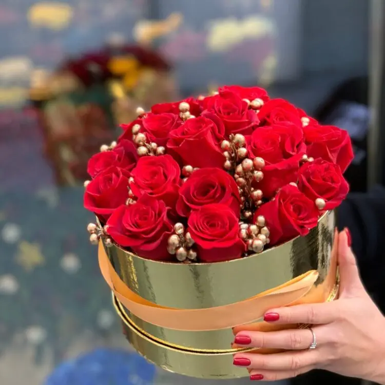 Gold Rose Box