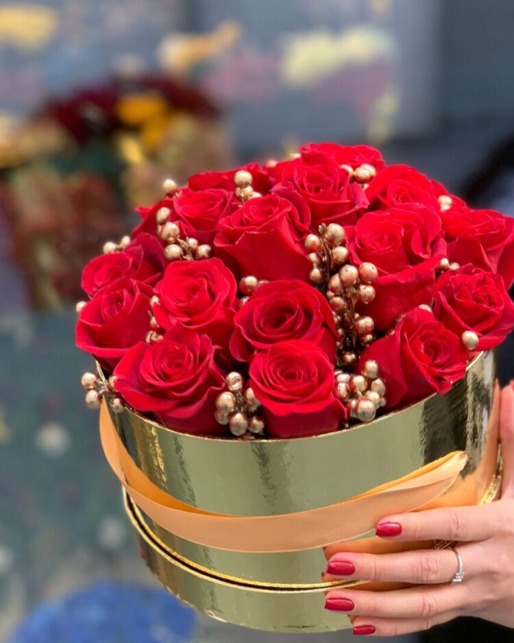 Gold Rose Box