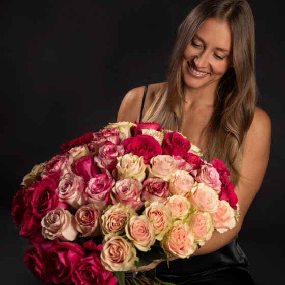 Sweet love bouquet (75 Rosas)