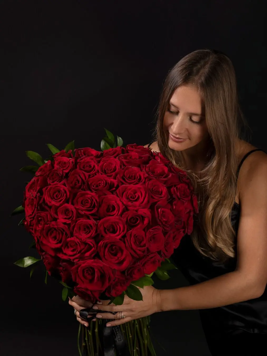 75 Heart Roses