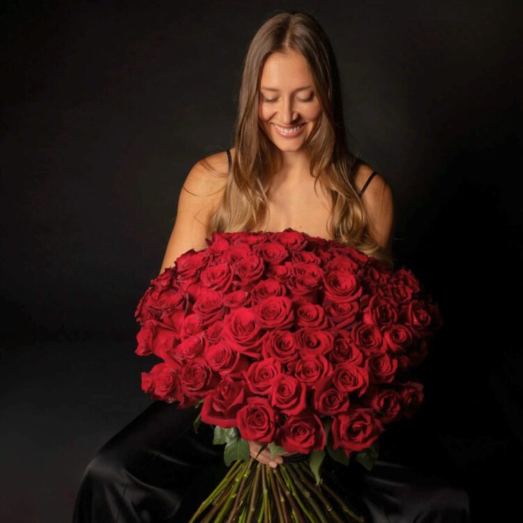 50 Rosas Rojas Premium