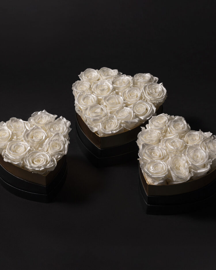 White Pearl Sweet Heart Box