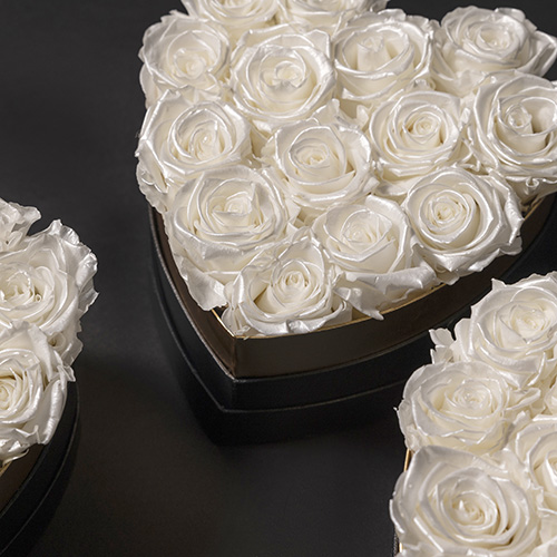 White pearl Infinite Sweet Heart Box
