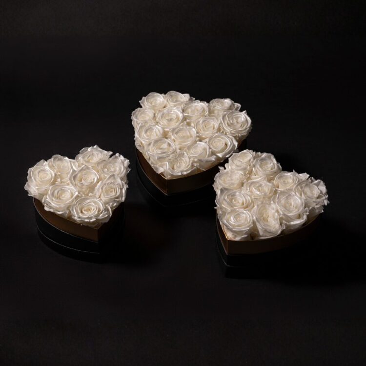 White pearl Infinite Sweet Heart Box