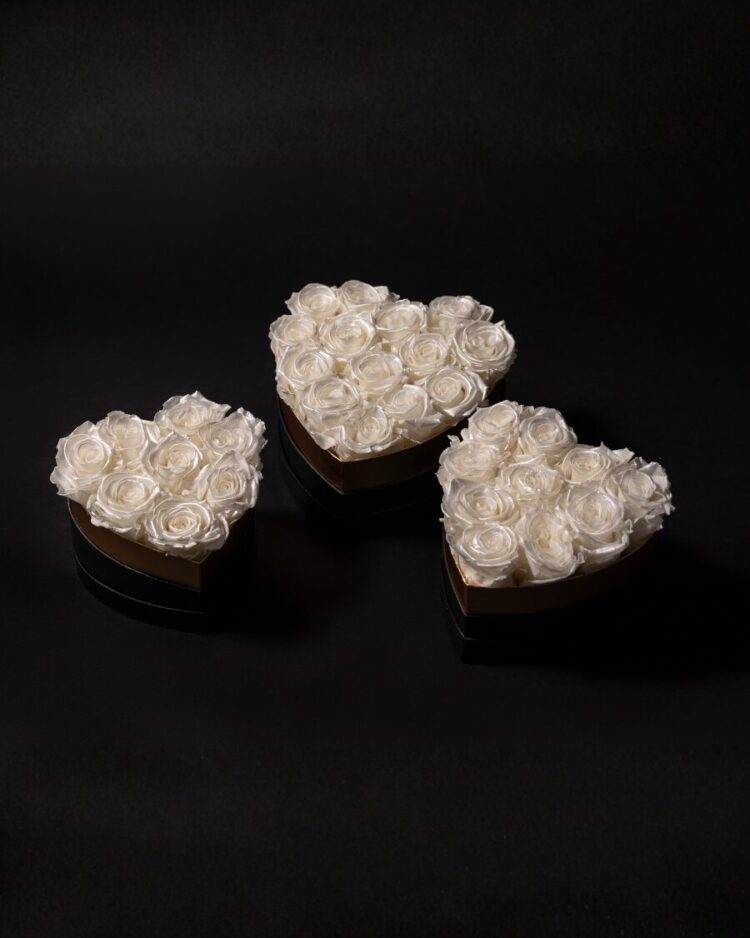 White pearl Infinite Sweet Heart Box