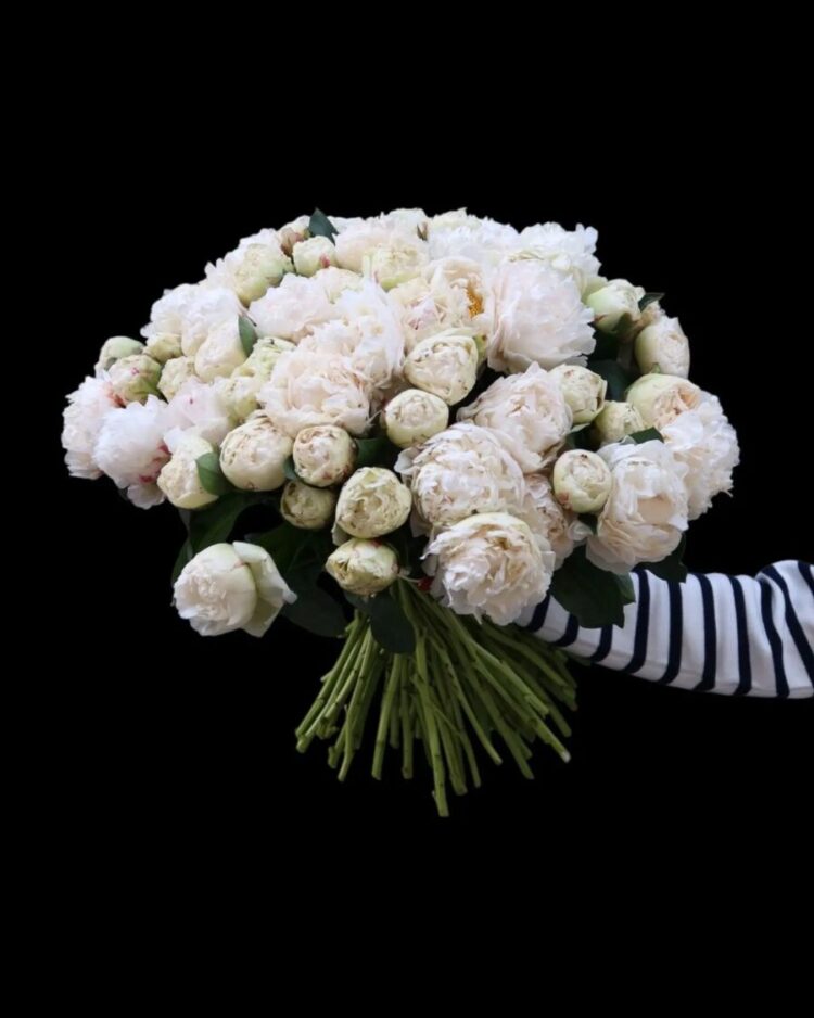 Bouquet de Peonías blancas
