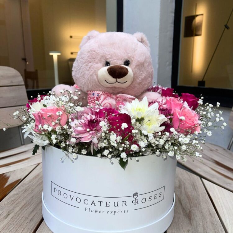 Flowers with Spring Teddy