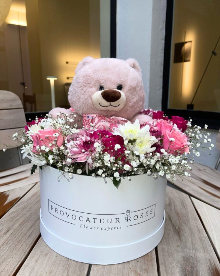 Flowers with Spring Teddy