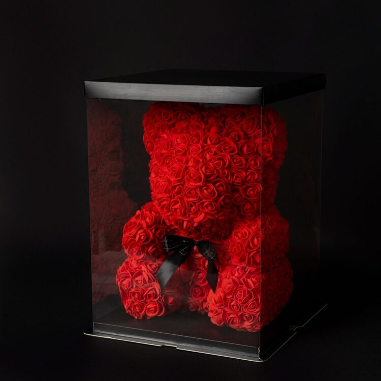 Flower Teddy Rojo (40 cm)