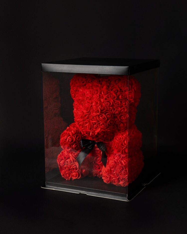 Flower Teddy Rojo (40 cm)