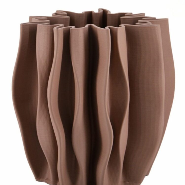 Vaso Rosa Aurora Cerámica 3D Grande