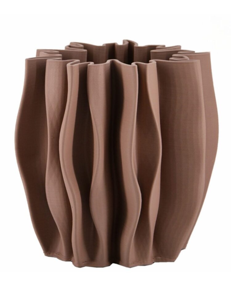 Vaso Rosa Aurora Cerámica 3D Grande