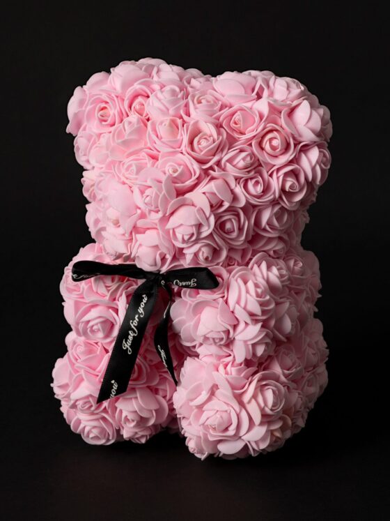 Flower Teddy Rosa (25 cm)