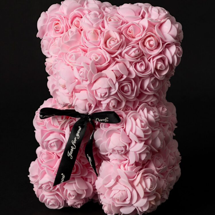 Flower Teddy Rosa (25 cm)