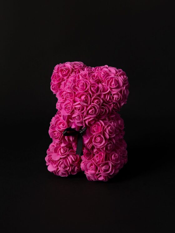 Flower Teddy Fucsia (25 cm)