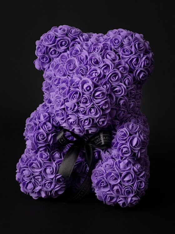 Flower Teddy Morado de 40 cm - Imagen 2