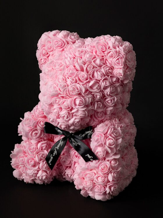Flower Teddy Rosa de 40 cm - Imagen 2