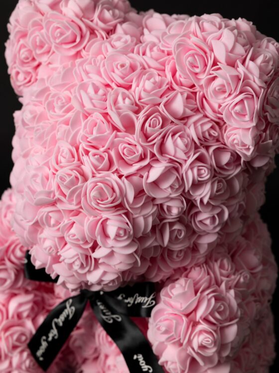 Flower Teddy Rosa de 40 cm - Imagen 3