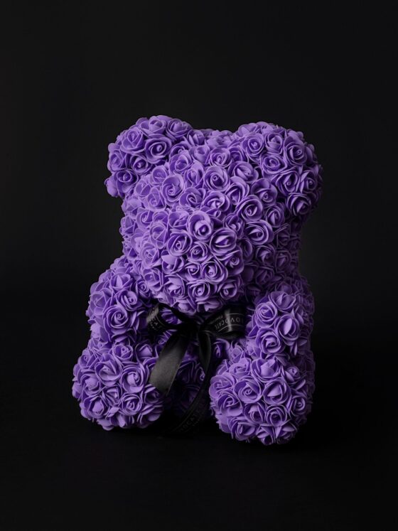 Flower Teddy Morado (40cm)