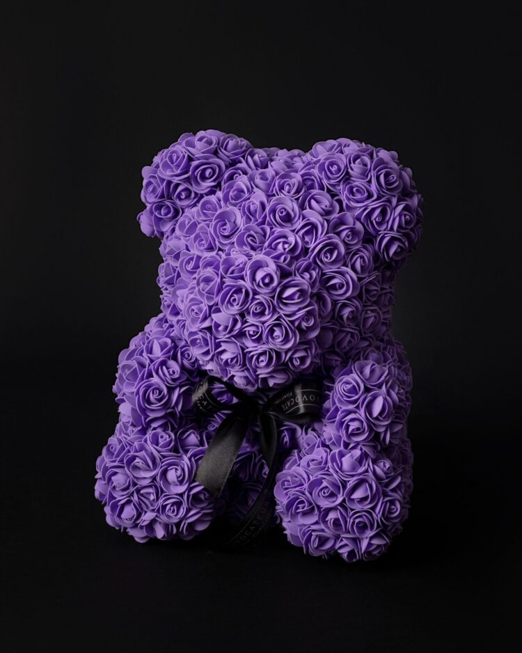 Flower Teddy Morado (40cm)