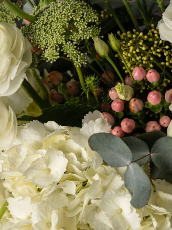 Green & White Flower Box - Imagen 4