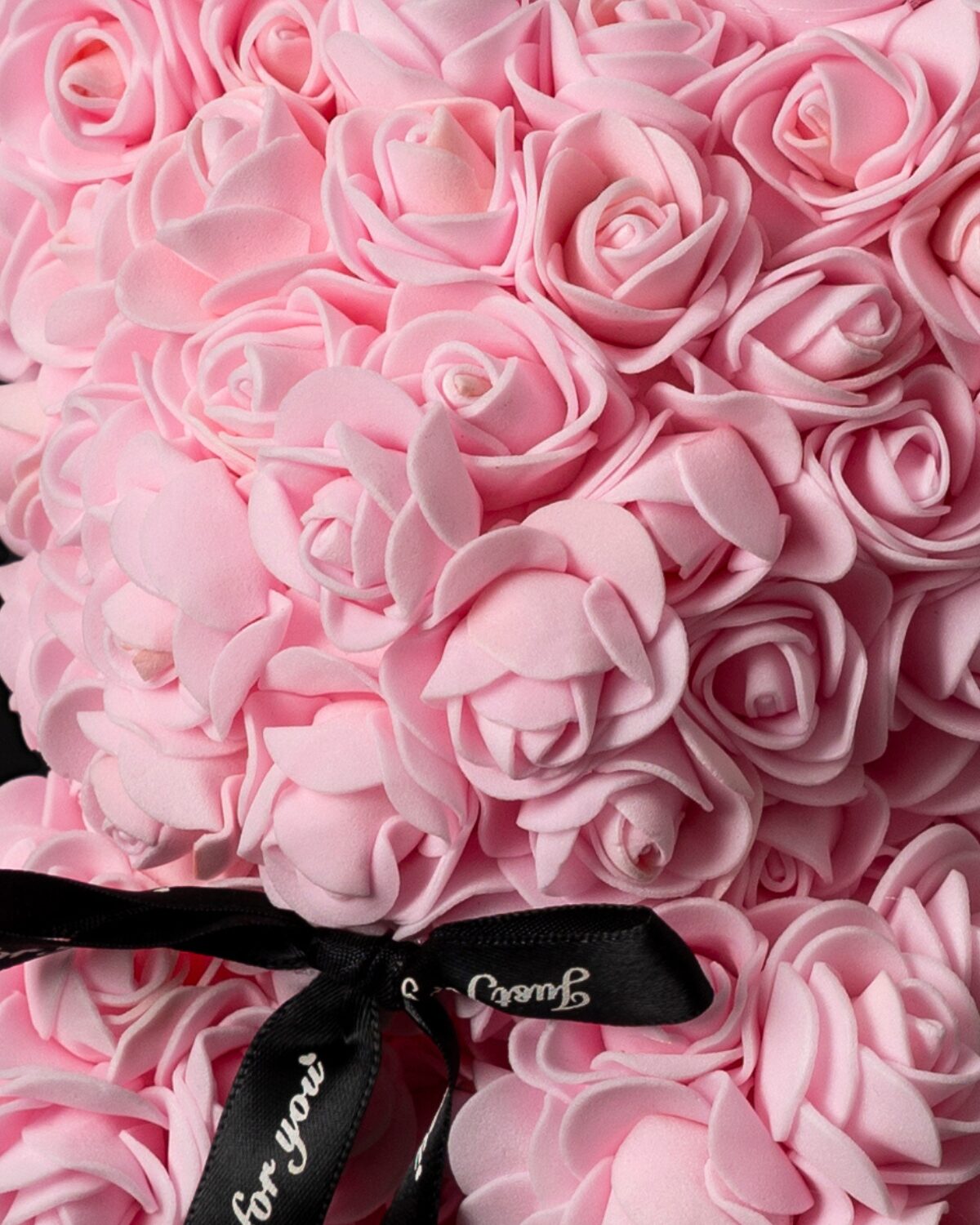 Flower Teddy Rosa (25 cm) - Imagen 2