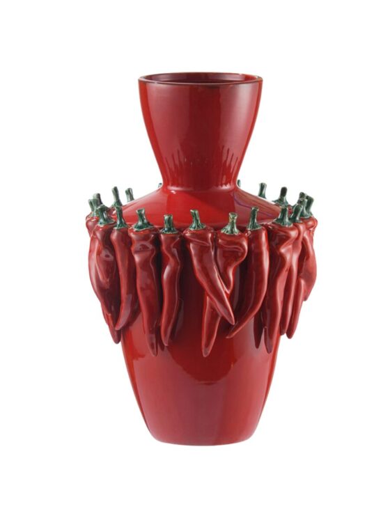 Jarrón Hot Pepper de Cerámica Roja