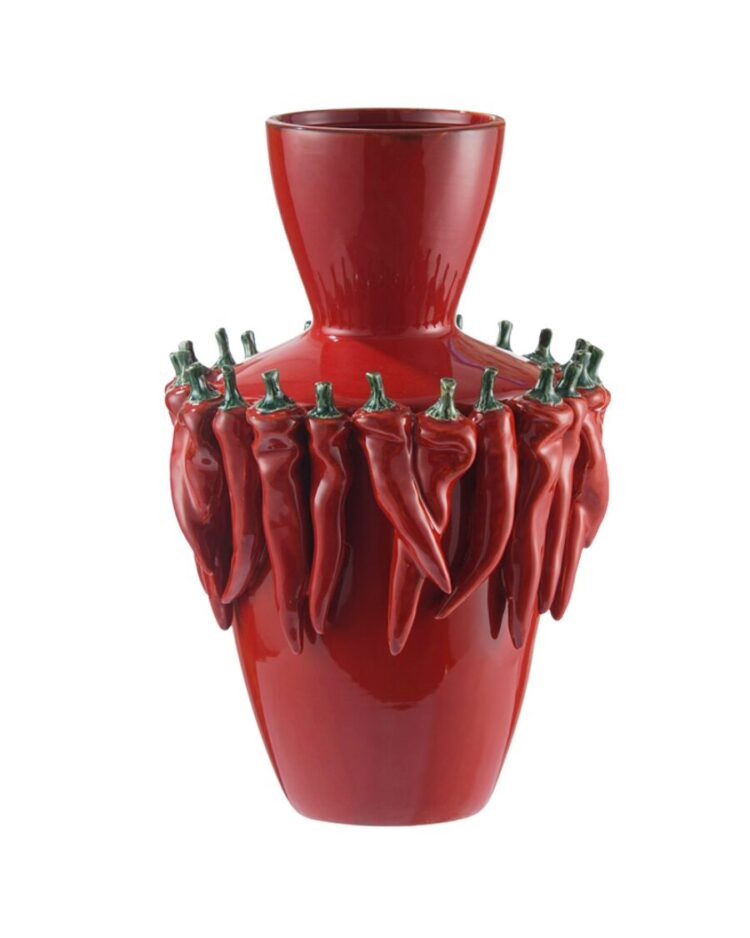 Jarrón Hot Pepper de Cerámica Roja