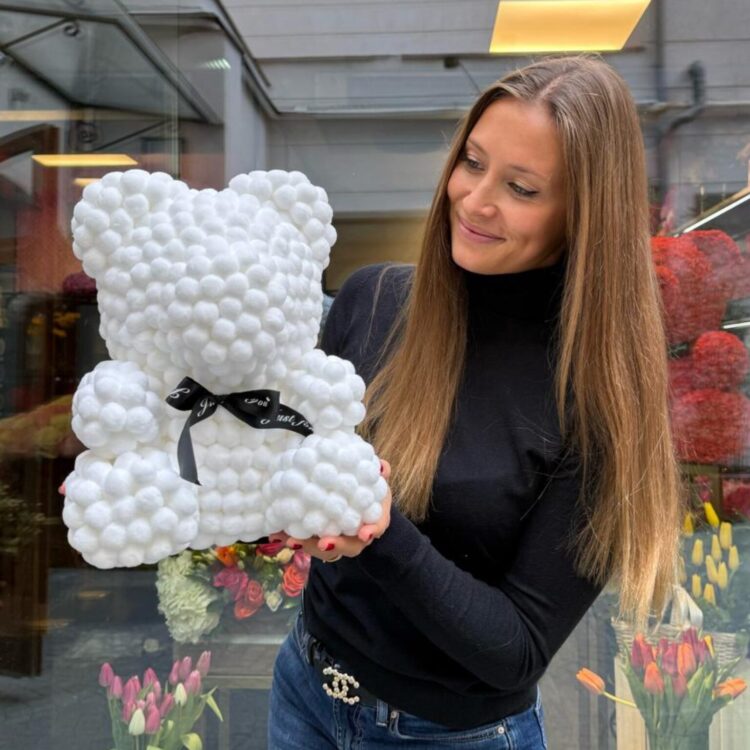 White Cotton Teddy
