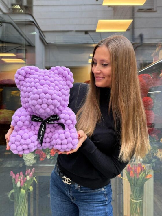 Lilac Cotton Teddy
