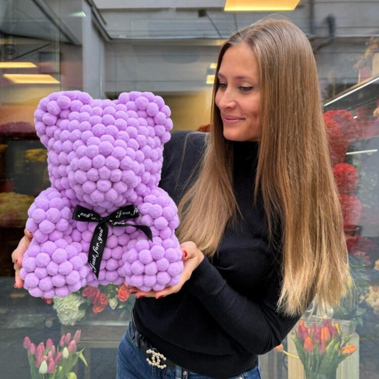 Lilac Cotton Teddy