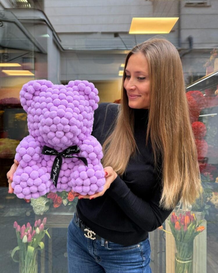 Lilac Cotton Teddy