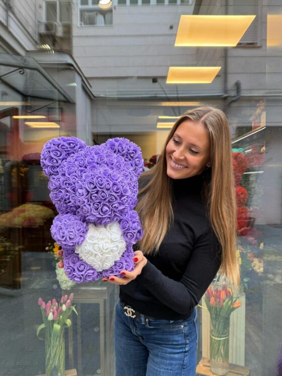 Flower Teddy Bicolor Violeta