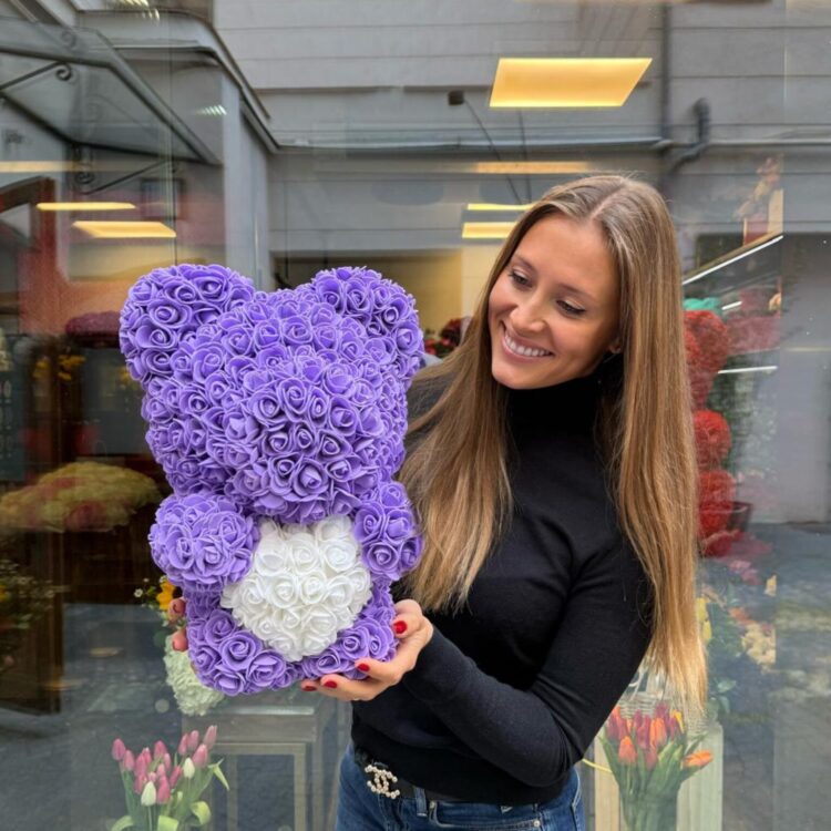 Flower Teddy Bicolor Violeta