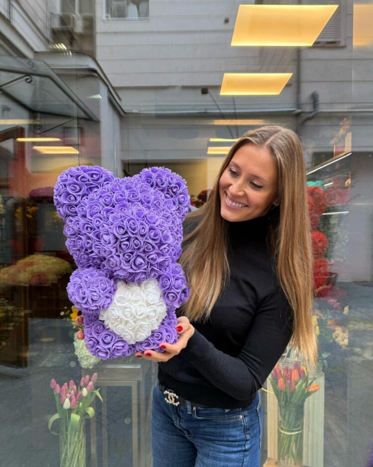 Flower Teddy Bicolor Violeta