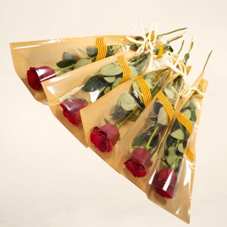 Pack de 5 Rosas Sant Jordi