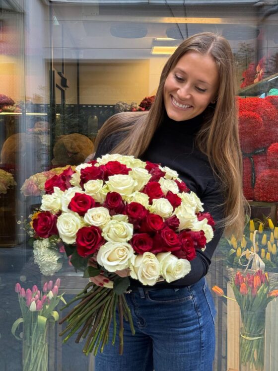 Ramo Bicolor 50 Rosas