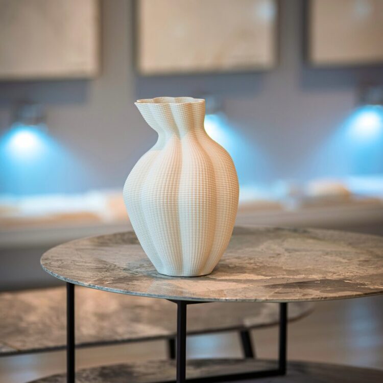 Jarrón Ondas Blancas