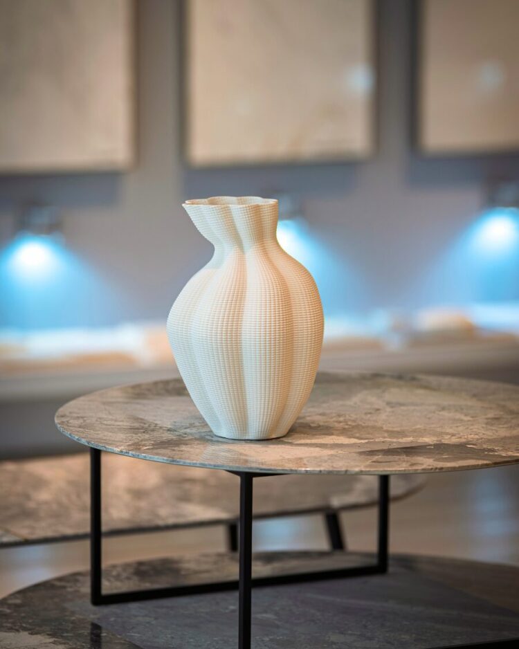 Jarrón Ondas Blancas