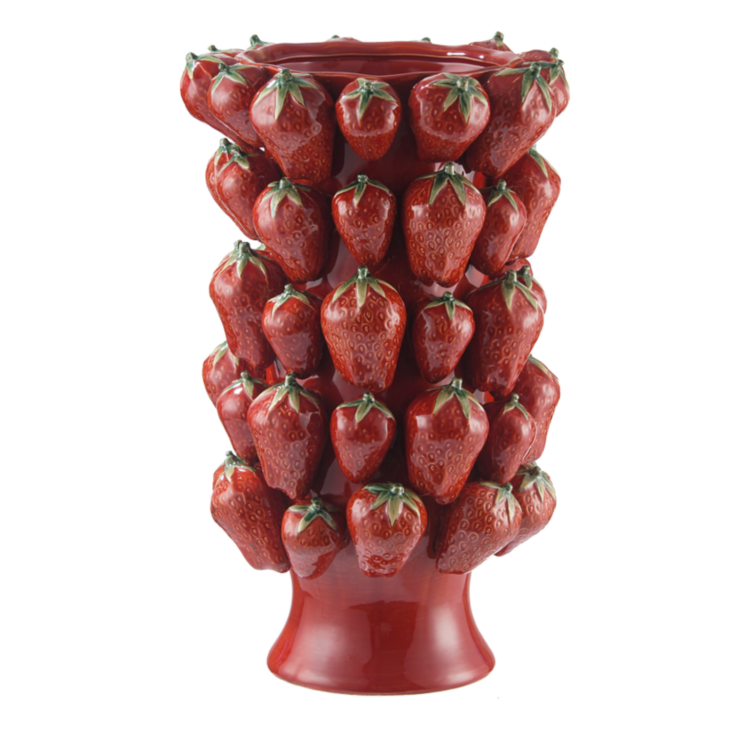Jarrón Fragola Rojo – Escultórico