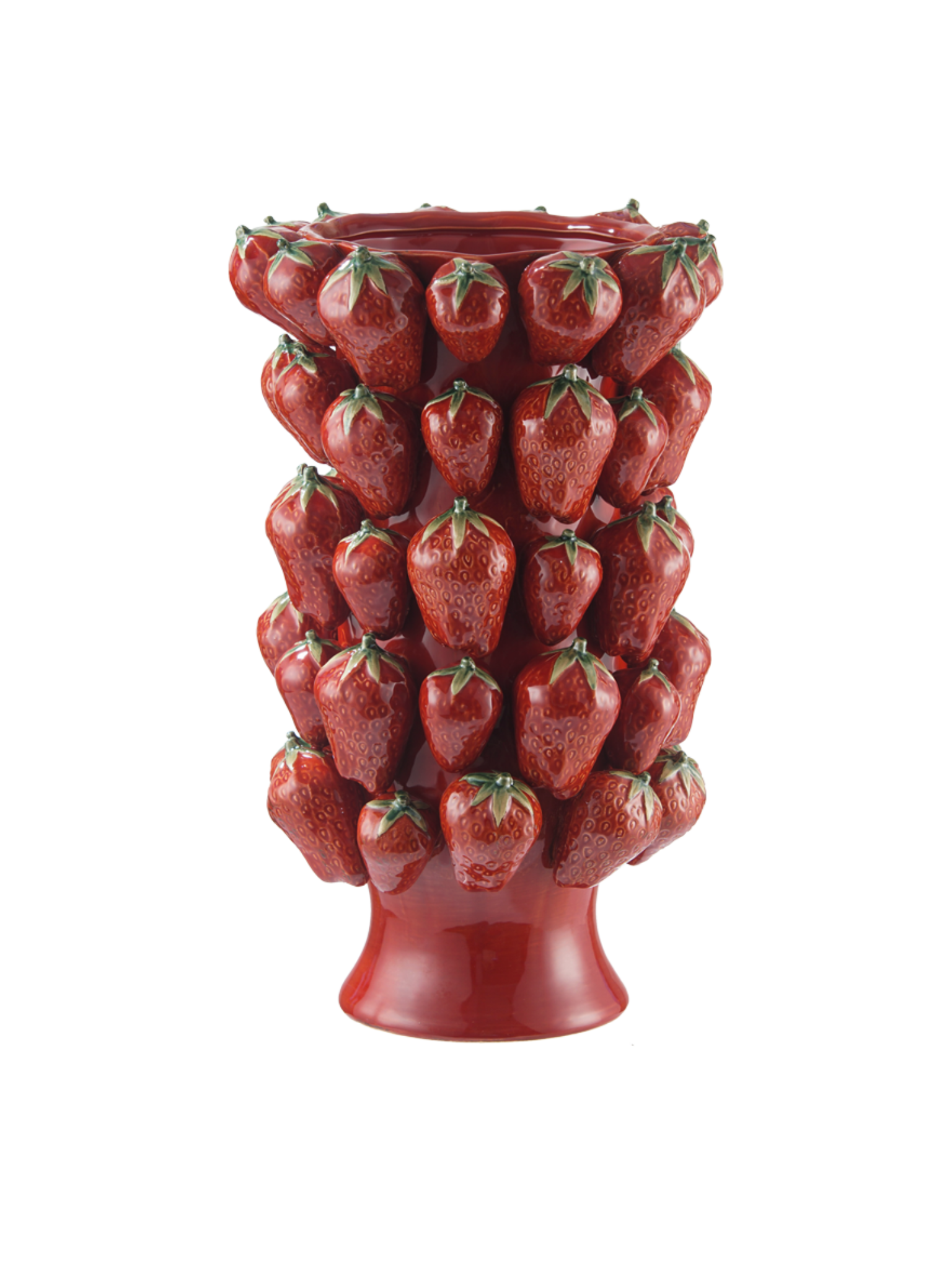 Jarrón Fragola Rojo – Escultórico