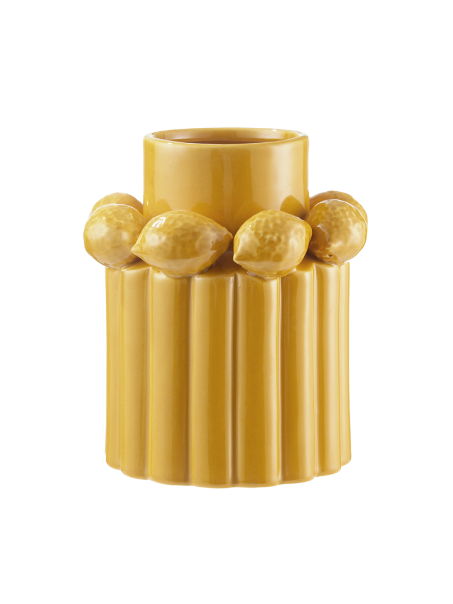 Jarrón Limoni Amarillo – Cerámica Italiana