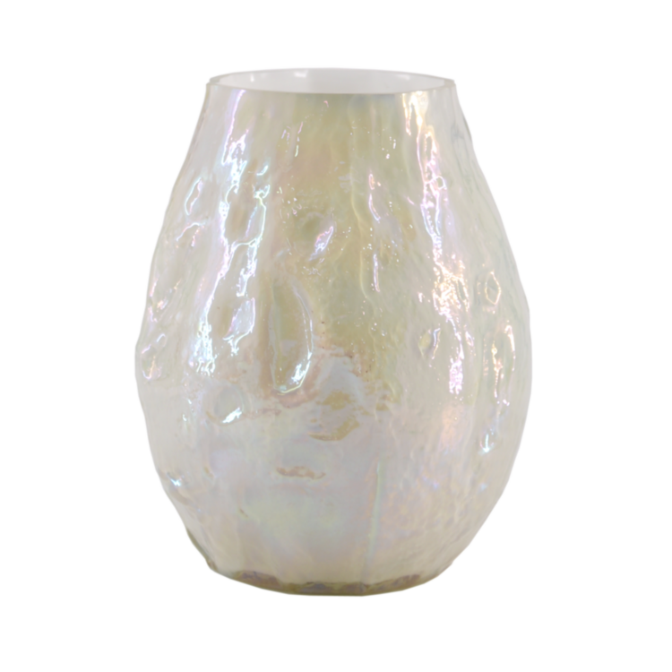 Jarrón Iridescente Bianco